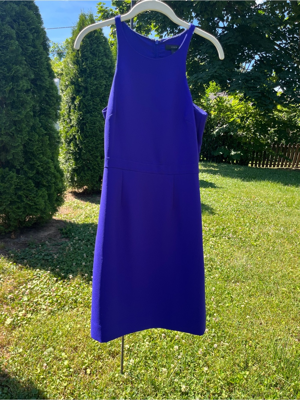 J. Crew Sleeveless Royal Purple Shift Dress